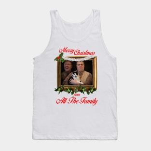 Cat Man Merry Christmas From All The Family Tank Top